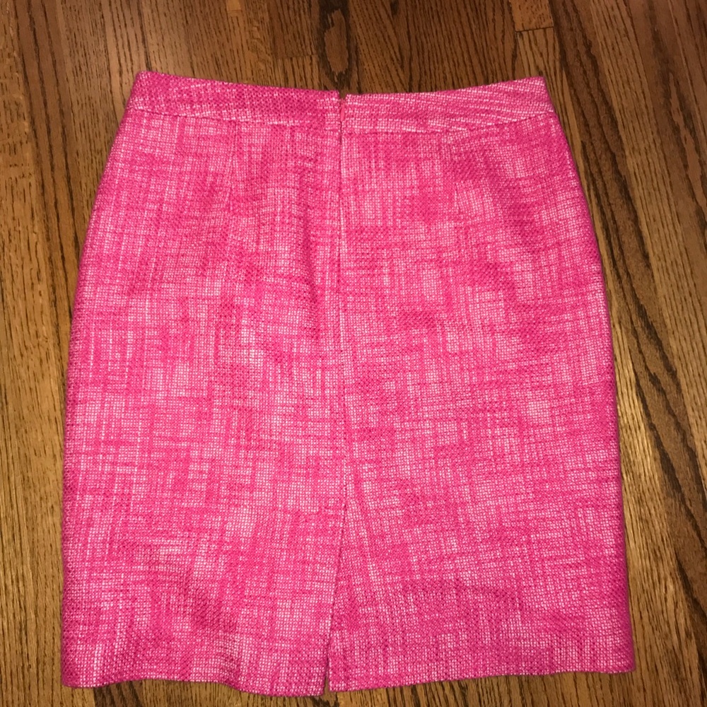 Banana republic pink tweed skirt sz 4 - Picture 2 of 2